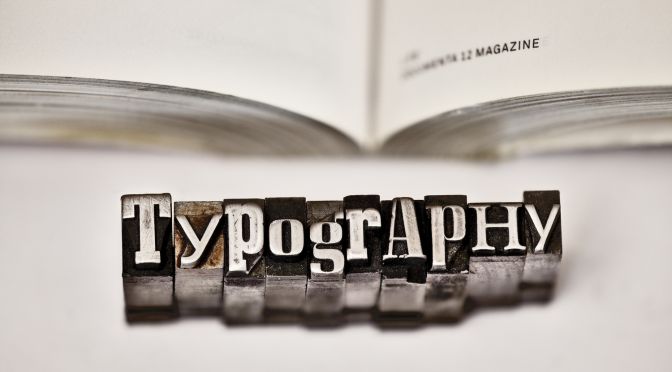 Typography with book