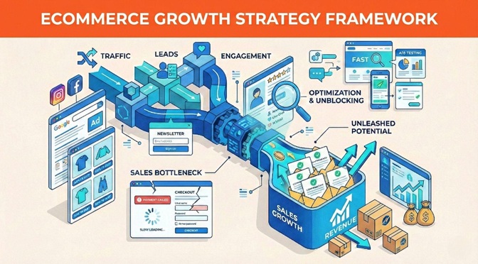 Ecommerce Growth Strategy A Simple Framework to Fix Sales Bottlenecks